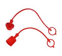 ULTECHNOVO Capuchons Anti-poussière PVC pour Raccords Protection Étanche avec Bague de Retenue Intégrée Lot Complet Mâle et Femelle Rouge
