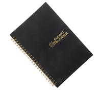 ULTECHNOVO Carnet de Budget Mensuel Pratique en Papier Noir Planificateur de Trésorerie Portable pour Suivi des Dépenses Agenda Léger pour Gestion Financière à Domicile Voyage
