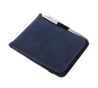 ULTECHNOVO Carnet de Score de Golf de Poche Carnet de Scores de Golf Bleu PU Plastique et Papier avec Stylo Dédié pour Sports de Plein Air Golfeurs