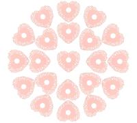 ULTECHNOVO Cartes de Placement pour Table 50 Pièces en Papier Cœur Rose