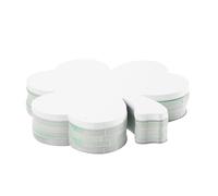 ULTECHNOVO Cartes de Vœux en Papier Trèfle Vertes Festives Saint-patrick, 50 Pièces, Papiers à Lettres Clover avec Pastilles Adhésives pour Décoration Classe et Activités Scolaires