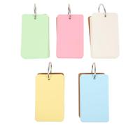ULTECHNOVO Cartes Mémoire Vierges en Papier Kraft 5pcs pour Organiser Travail et Écrire Idées, Cartes D'apprentissage Pratiques pour Étudiants et Progrès en Anglais