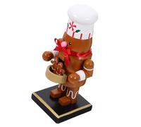 ULTECHNOVO Casse-Noisette Bois Chef Épice Décor de Table Noël Décoration Sapin Festive pour Maison Bureau Hôtel