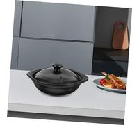 ULTECHNOVO Casserole Céramique pour Cuisson Feu Direct Pot à Braiser et Mijoter pour Personne Haute Température et Plats Mijotés