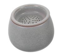 ULTECHNOVO Ceramic Tea Residue Bowl With Strainer And Lid Vintage Porcelain Washing Tank For Gongfu Tea Ceremony Heat Resistant Teacup Waste Water Container