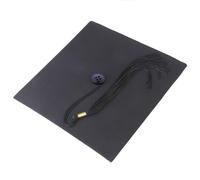 ULTECHNOVO Chapeau et Présent de Diplôme Ajustable de Remise de Diplôme en Polyester Noir Accessoire pour Adulte pour Costume de Graduation