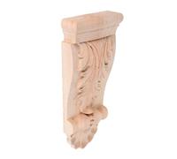 ULTECHNOVO Chapiteau en Bois Sculpté Applique d'angle Onlay D'appliques Sculptées en Bois Applique De Sculpture sur Bois De Style Européen Appliques Et Onlays en Bois Appliques en Bois Khaki