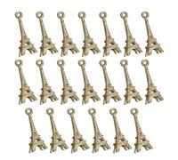 ULTECHNOVO Charme Tour Eiffel 20 Pièces 20 Pendentifs en Alliage Or, Accessoire Bricolage pour Fabrication de Bijoux DIY Finition Fine, pour Bracelets et Décorations Téléphone