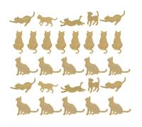 ULTECHNOVO Charms Chat en Alliage pour Fabrication Bijoux Diy, 120 Pièces Multiformes Dorées, Accessoires Artisanaux pour Bracelets et Pendentifs, Création Bijoux Personnalisée, Loisirs Créatifs
