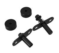 ULTECHNOVO Charnière Pivotante Robuste en Métal Noir Ressort pour Cloisons Décoratives et Paravents Pliants, Réglable et Solide pour Usage Domestique et Commercial