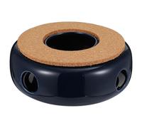 ULTECHNOVO Chauffe-théière en Céramique Bleu Ajouré 1 Pièce, Porte-Bougie pour Théière, Chauffe-thé Rétro Léger et Portable, Support Chauffe-Plats Salon Bureau Salle à Manger