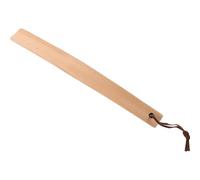ULTECHNOVO Chausse-pied Long 38cm en Bois, Poignée Trouée pour Bottes | Bord Arrondi Lisse, Courbe Pensée pour Moins Se Pencher, Rangement Suspendu, Teinte Khaki