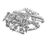 ULTECHNOVO Chevilles pour Cloisons Creuses M4 X 32 Mm en Acier Galvanisé, Lot de 30 Boulons D’ancrage pour Plaques de Plâtre, Fixation Murale Résistante pour Cloisons Sèches et Murs Creux