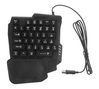 ULTECHNOVO Clavier de Jeu Vidéo Rétroéclairé 35 Touches ABS Noir pour Home | Opération Précise, Installation Facile, Design Simple, Usage à Domicile, Couleur Noire, Public Jeune