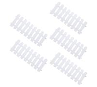 ULTECHNOVO Clôture de Jardin en Plastique Blanc 5 Pièces, Panneaux Décoratifs Faciles à Utiliser pour Bordure de Pelouse Extérieure, pour Créer Un Jardin Féerique