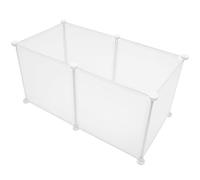 ULTECHNOVO Clôture d'exercice Intérieure pour Petits Animaux Blanc en Résine, Cage pour Lapin et Mini-hérisson, 1 Set Simple Style, pour Maison et Jeu Sécurisé
