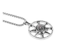 ULTECHNOVO Collier Pendentif en Acier Titane Boussole Décorative Unique, Design Délicat pour Hommes et Femmes, Accessoire de Mode Élégant pour Usage Quotidien Plusieurs styles