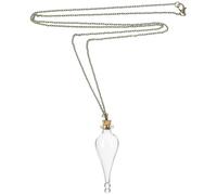 ULTECHNOVO Collier Pendentif Mini Bouteille en Verre, Fiole Scellée Message, Chaîne en Alliage Cuivre Ancien, Bijoux Fille pour Présent de Voyage, Bouteille Décorative Petite Taille