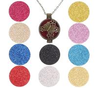 ULTECHNOVO Collier Rechargeables D'aromathérapie et Diffuseur Vintage en Métal avec Pendentif Design Simple et Délicat pour Femme Fête Cosplay