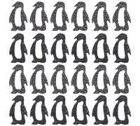 ULTECHNOVO Confettis Décoratifs de Pingouin Noirs Scintillants pour Décoration de Table de Fête, Créant Une Ambiance Chaleureuse pour Mariages et Noël Plusieurs Styles