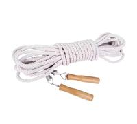 ULTECHNOVO Corde à Sauter Lestée pour Groupe Personnes Corde Sportive Lin et Bois Adaptée Activités Collectives et Fitness