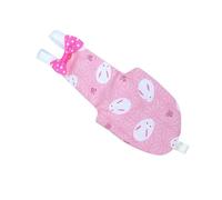 ULTECHNOVO Couches pour Oiseaux Réutilisables en Coton Motif Lapin Rose, Confortables et Adaptées pour Perroquets et Pigeons, Tenue Pratique pour Vol