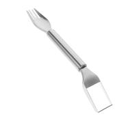 ULTECHNOVO Coupe-pastèque Trancheuse à Pastèque Acier Inoxydable Argenté, Coupe en Cubes, Fourchette à Fruits, pour Fruits et Pastèque