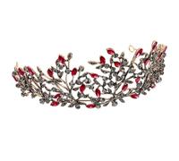 ULTECHNOVO Couronne de Mariée Baroque en Alliage, Décoration Élégante pour Cheveux, Accessoire Noble et Délicat pour Mariage ou Cérémonie