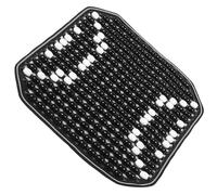 ULTECHNOVO Coussin de Siège Auto Noir Monobloc en Perles Naturelles Respirant et Ventilé, Taille, Coussin Rafraîchissant et Massant pour Chaise de Bureau et Voiture, Accessoire Intérieur