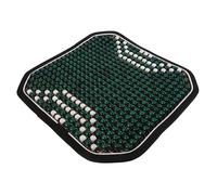 ULTECHNOVO Coussin de Siège Auto Perles de Bois Ventilées Antidérapant Tapis Respirant pour Voiture et Bureau Confort Massage Doux Housse été Siège Auto Facile à Nettoyer