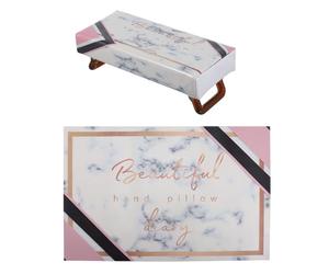 ULTECHNOVO Coussinet Mains Nail Art en Pu Pliable, Protège la Table, Facile à Transporter, Formation en Manucure Beauté des Ongles