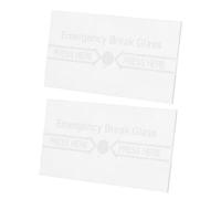 ULTECHNOVO Couvercle D'alarme Incendie Transparent En Verre Résistant Haute Température, Protection Pour Interrupteur Manuel D'urgence, 2 Pièces, Installation Facile, Usage Sécurité Incendie