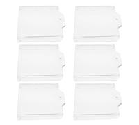ULTECHNOVO Couvercle de Déclenchement d'Incendie Transparent Lot de 6 en Plastique Robuste Protection Antichoc pour Bureaux et Établissements Publics
