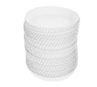 ULTECHNOVO Couvercles de Gobelets Jetables 100Pcs pour Café Hôtels Karaokés Papier Étanche Empilables pour Événements et Restauration