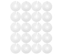 ULTECHNOVO Couvercles Décoratifs pour Sprinklers Incendie 15/20 en Plastique, Lot de 20 Pièces, Anneau de Rosace Encastré et Jupe de Protection Anti-poussière pour Inspection Réutilisable