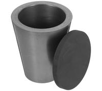 ULTECHNOVO Creuset en Graphite avec Couvercle, Petit Creuset de Fusion 52x65 Mm, Résistant Haute Température pour Bijoux, Fusion Métaux, Laboratoire et Fonderie Industrielle