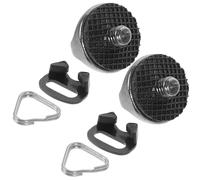 ULTECHNOVO Crochet à Anneau Triangulaire pour Sangle Appareil Photo Vis de Fixation Robuste en Acier Inoxydable et Abs, Kit 1 Set Noir pour DSLR et Harnais Photographe