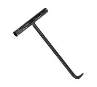 ULTECHNOVO Crochet en T Acier 40 Cm Lève-plaque D'égout Robuste Indéformable Outil de Levage pour Couvercle de Puits Usage Professionnel et Industriel