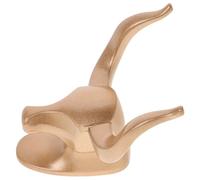 ULTECHNOVO Crochet Mural en Aluminium Spatial de Tête de Vache Crochet Porte-vêtements sans Perçage Doré pour Porte-chapeaux Salle de Bain et Salon Patère Murale Compacte