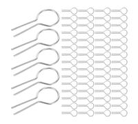 ULTECHNOVO Crochets en Fil Résistants à Haute Température Argentés 200 Pcs pour Céramique et Boucles D'oreilles, Installation Facile pour Créations Artisanales