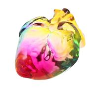 ULTECHNOVO Crystal Human Heart Sculpture Anatomical Model Paperweight for Halloween Day of The Dead Home Decor