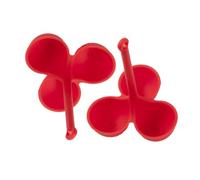 ULTECHNOVO Cuiseur à Œufs Vapeur en Silicone 3 Trous Poignée, Support à Œufs Pochés Flexible pour Cuisson la Vapeur Cuisine, Lot de 3 Pièces