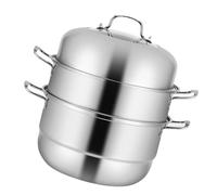 ULTECHNOVO Cuiseur Vapeur Acier Inoxydable à Couches Corrosion pour Cuisson de Fruits de Mer Riz Légumes Compatible avec Cuisinières à Gaz Induction