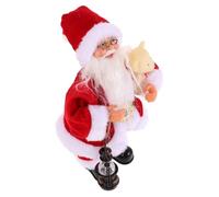ULTECHNOVO de père noël décorations de noël père noël Père Noël Dansant Danser Le père Noël avec de la Musique Peluche père Noël Twerk en Peluche père noël Polyester Rouge