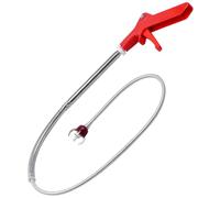 ULTECHNOVO Déboucheur de Toilettes à Spirale 1,30 M Flexible 4 Griffes en Acier Inoxydable, Outil Télescopique de Nettoyage Canalisation pour Wc et Drains Domestiques, Récupération D’objets