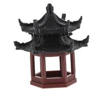 ULTECHNOVO Décoration de Jardin Asiatique Miniature Hexagonal Chinois pour Décor de Paysage et Aquariums Accessoires de Jardin Zen Fées