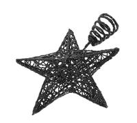 ULTECHNOVO Décoration D'étoiles Sommet d'un Arbre Décorations d'halloween Décoration d'halloween Étoile De Sapin De Noël d'arbre d'halloween d'arbre Étoile Fer Forgé Noir