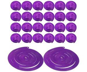 ULTECHNOVO Décorations de Fête Spirales Suspendues Plastiques Pailletées Violet 6 Pièces Pack pour Plafond Anniversaires Noël Mariage Fête Salle