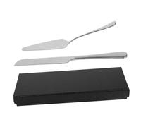 ULTECHNOVO Découpe Gâteau Inox avec Couteau Dentelé et Pelle Longue et Réutilisable Ustensiles Pâtisserie Polyvalents pour Mariage et Usage