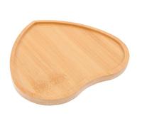 ULTECHNOVO Dessous de Plateau en Bambou Vierge Grand Cœur 26 Cm, Socle Stable pour Mosaïque Diy, Assiette Décorative Réutilisable pour Décoration Maison et Table Basse